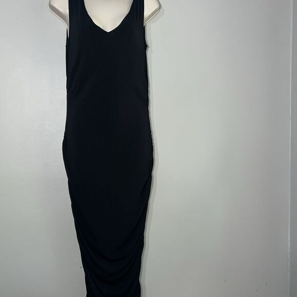 Scoopneck Side-Ruched Tank Maxi Dress - NY&C Style System - Picture 3 of 8